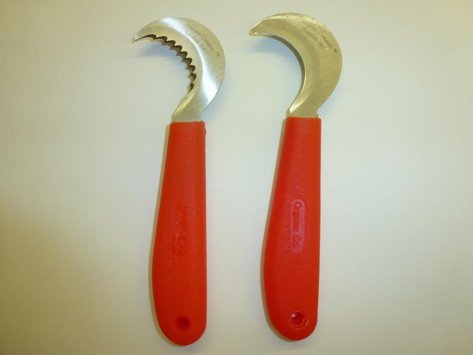 Grape Hook Knives - Stainless - Serrated and Smooth Blade